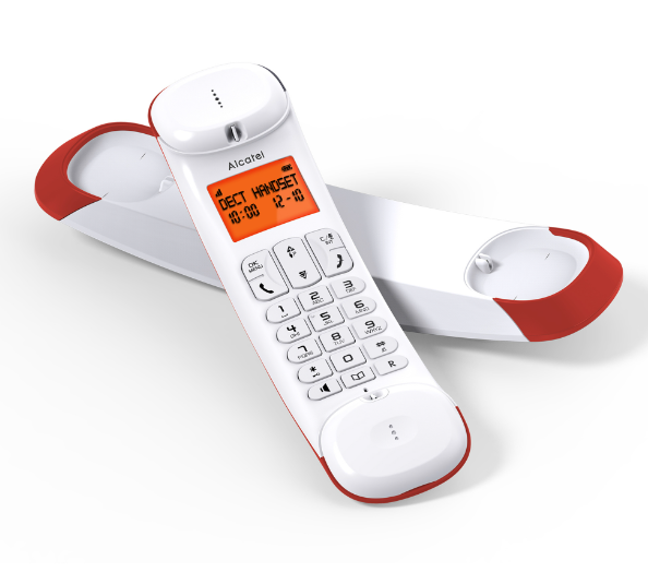 ALCATEL SMILE (GREY / RED) DECT PHONE