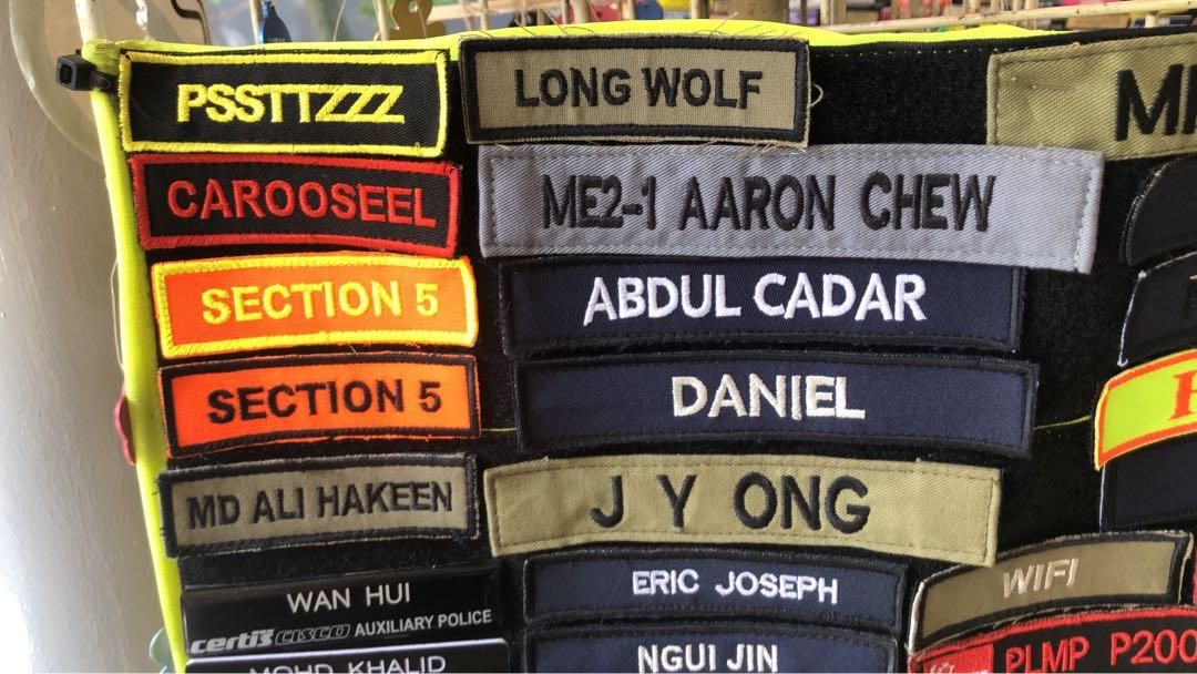 *Name Tag Embroidery Patch