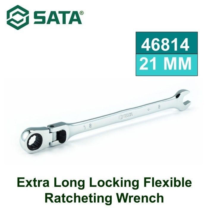 Sata XL LOCKING FLEX HEAD RATCHETING WRENCH 21MM