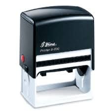 SHINY S-830 SELF-INKING PRINTER RUBBER STAMP WITH RUBBER (75mm x 38mm)