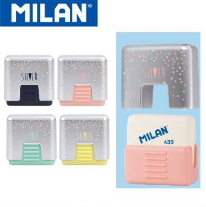 Milan Eraser School 430 with Silver Protective Case CMMS430SL