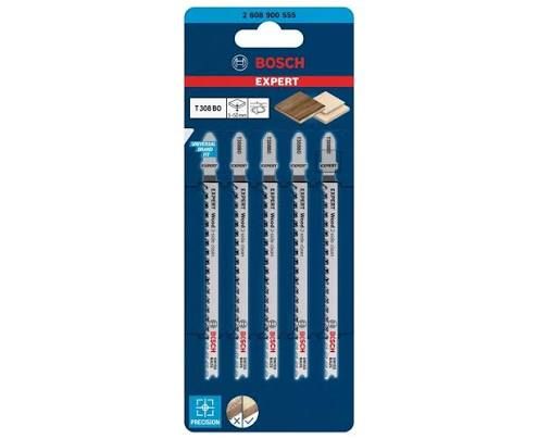 BOSCH T 308 BO EXPERT WOOD 2-SIDE CLEAN JIGSAW BLADE (5 PCS) (2608900555)