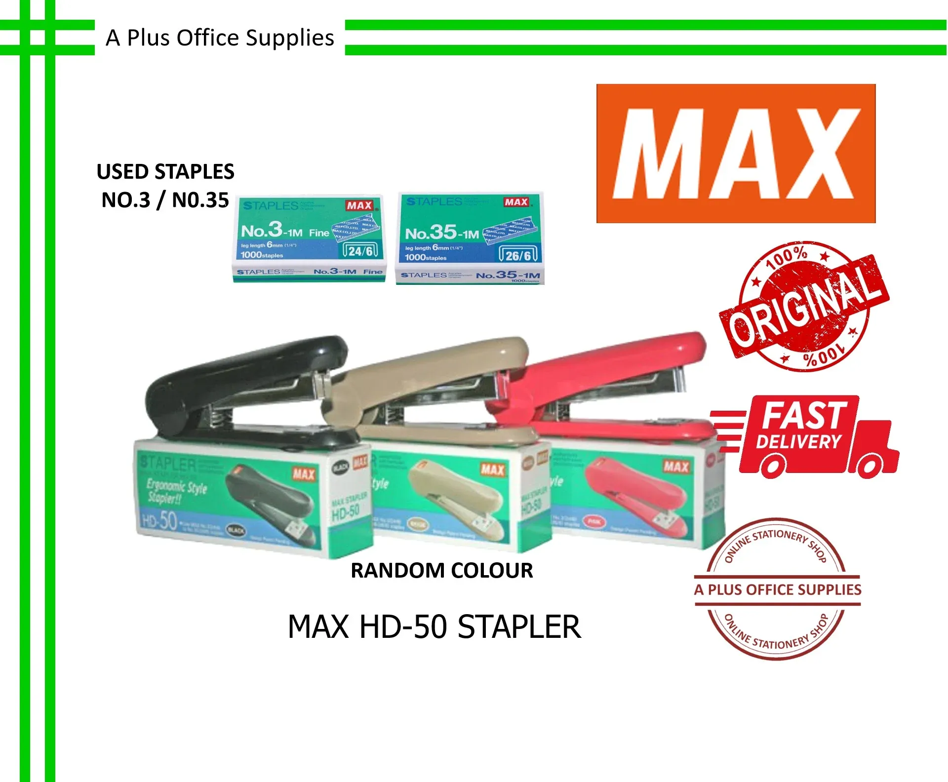 MAX HD-50 Stapler / Pengokot