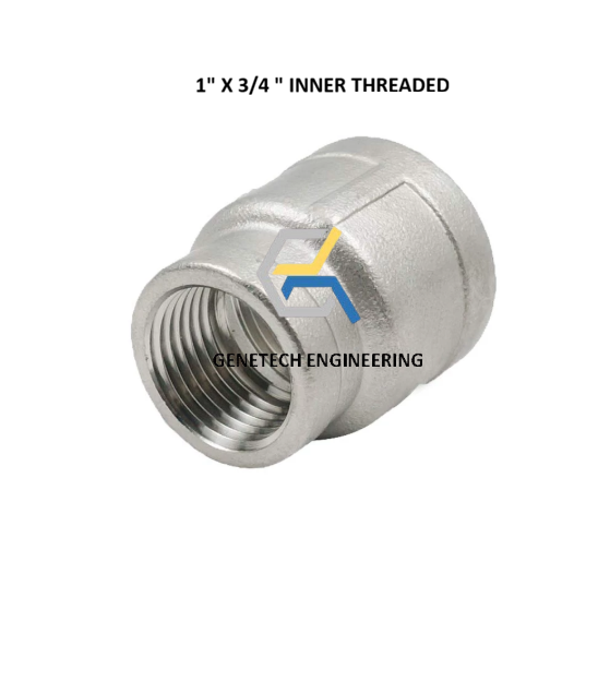 Stainless Steel Reducing Socket 1" x 3/4"