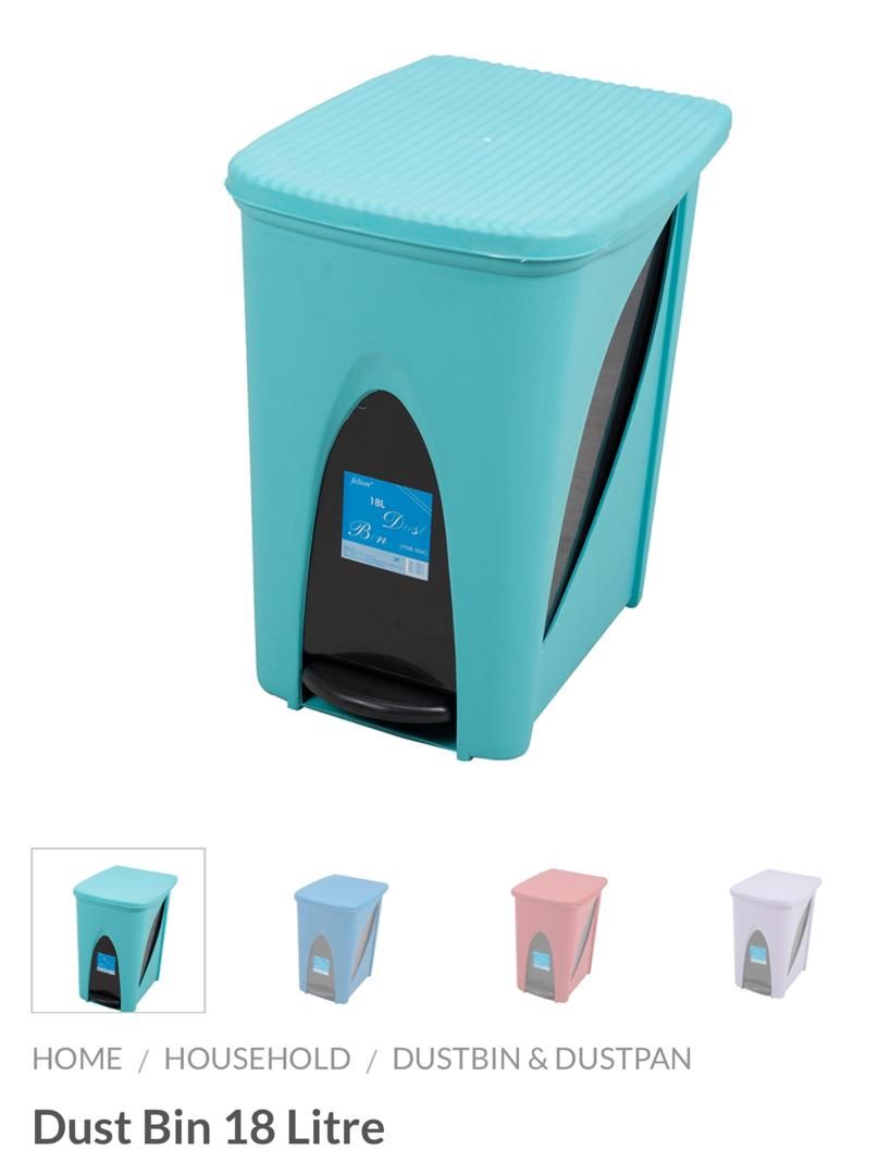 Dustbin 18 Liters With Leg Step / Dustbin / With Leg Step / 18 Liter / Trash Bin