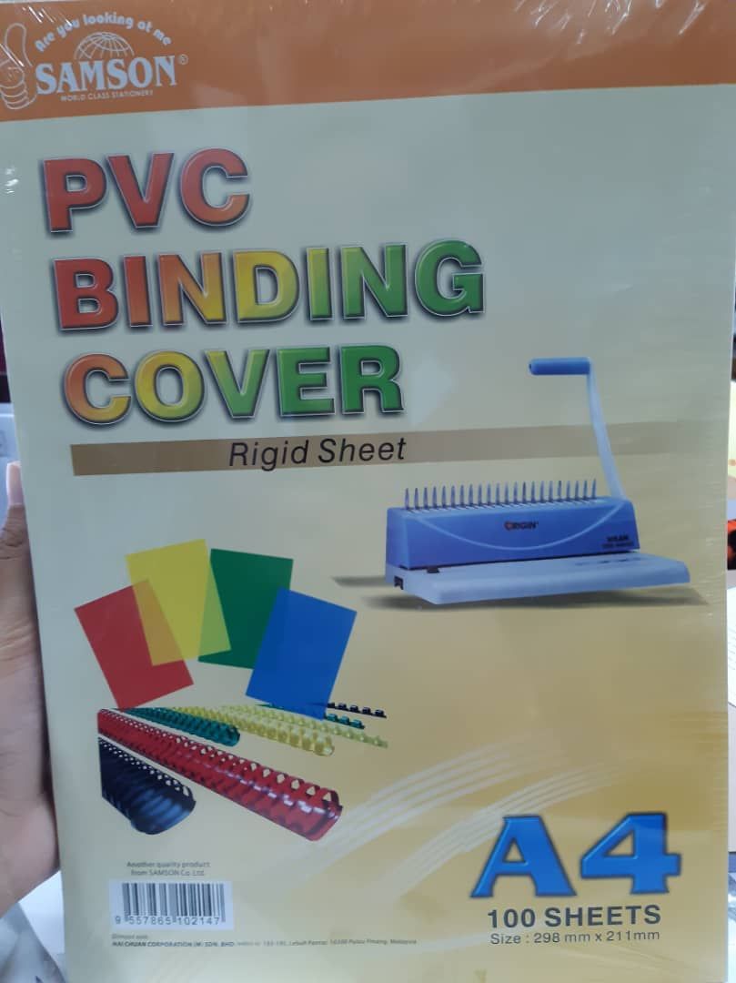 A4 PVC BINDING COVER (RIGID PLASTIC)