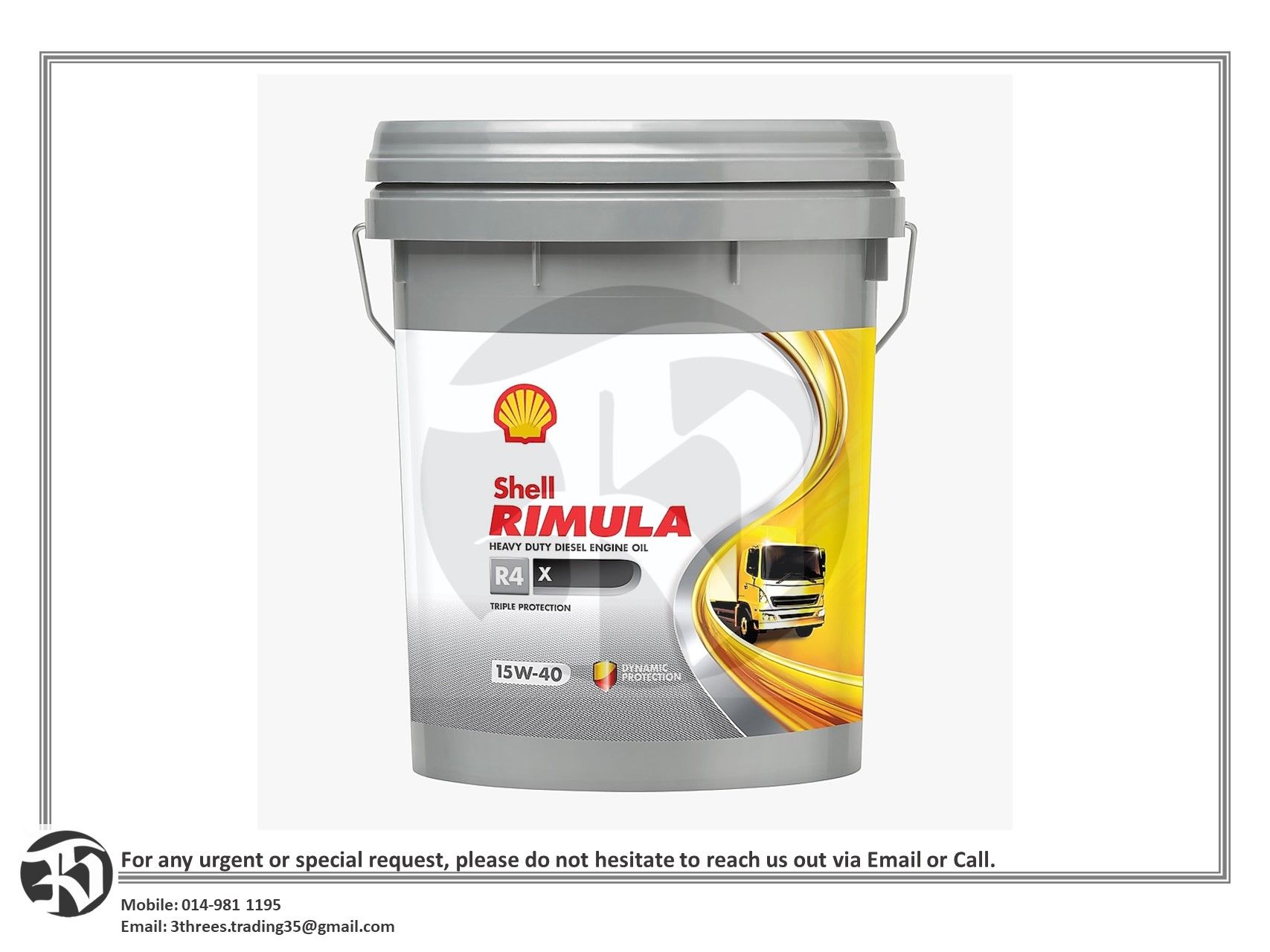 LUBE OIL SAE 15W40 20L