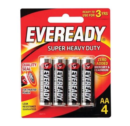 Battery - AA (Eveready) packing: 4pcs/pkt (12pkt/box)