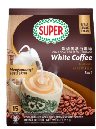 *SUPER Instant 3 In 1 Classic White Coffee (21g x 15's)