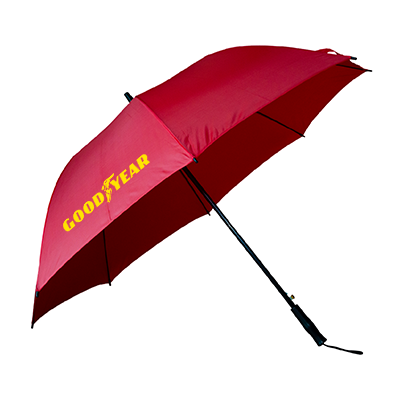 27" Polyester Solid Fabric Umbrella Outdoor & Lifestyle ( With 2 side Print)