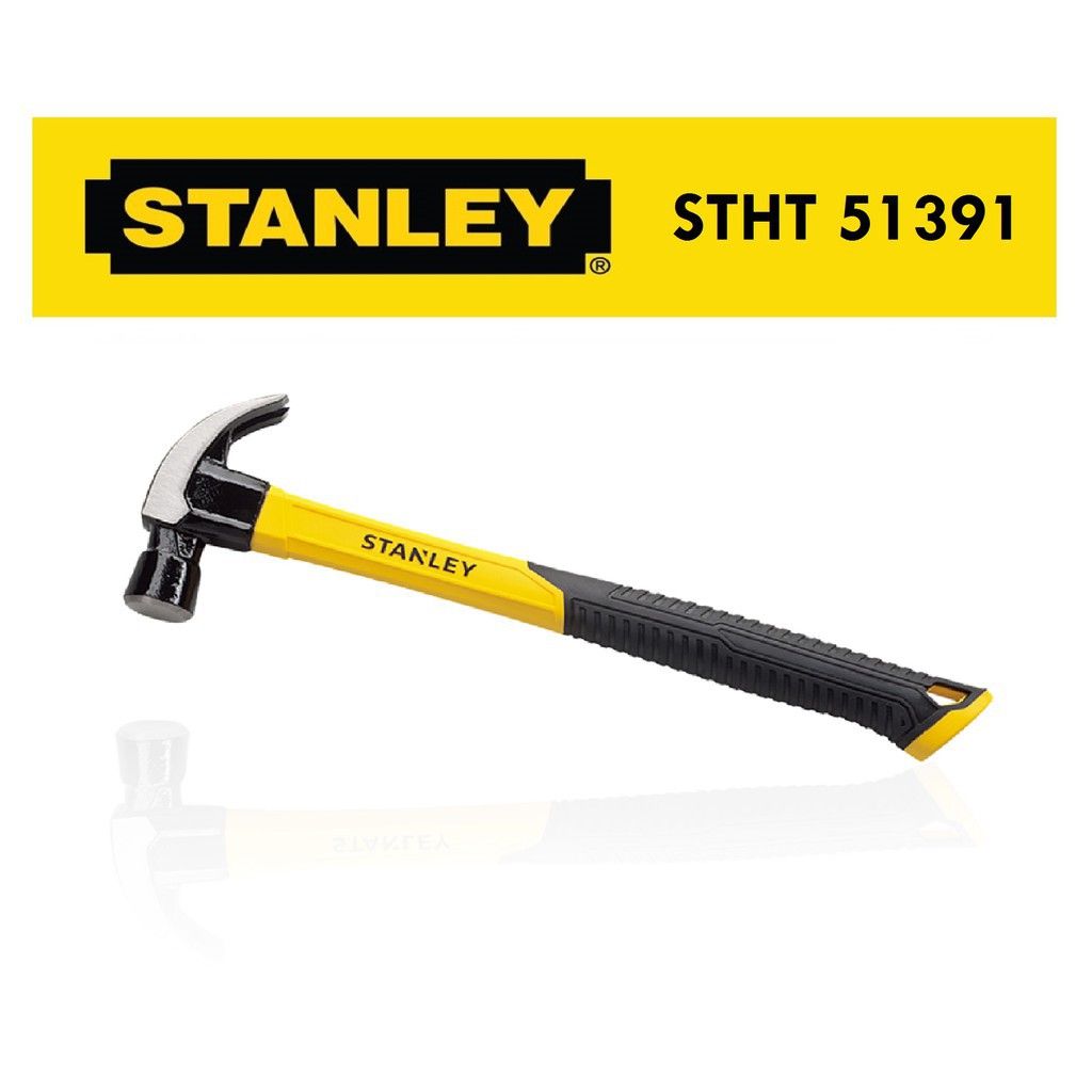 STANLEY 16OZ Fiberglass Handle Claw Hammer / Heavy Duty Claw Hammer / STHT 51-391