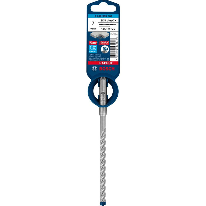BOSCH EXPERT SDS PLUS-7X HAMMER DRILL BIT 7 X 100 X 165 MM (2608900084)