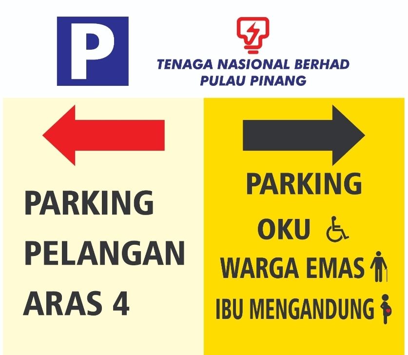 Signage Parking OKU, Warga Emas dan Ibu Mengandung 28" x 31.5"