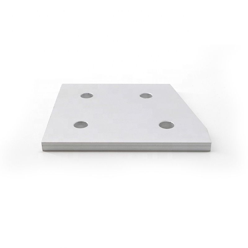 Aluminium plate c/w 4 hole 13cm x 13cm thk 3mm