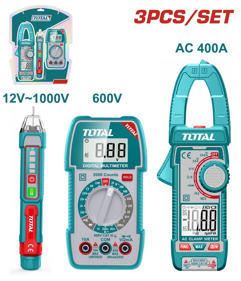 Others *TOTAL TOS23068 3 Pcs Electrical Test Kit