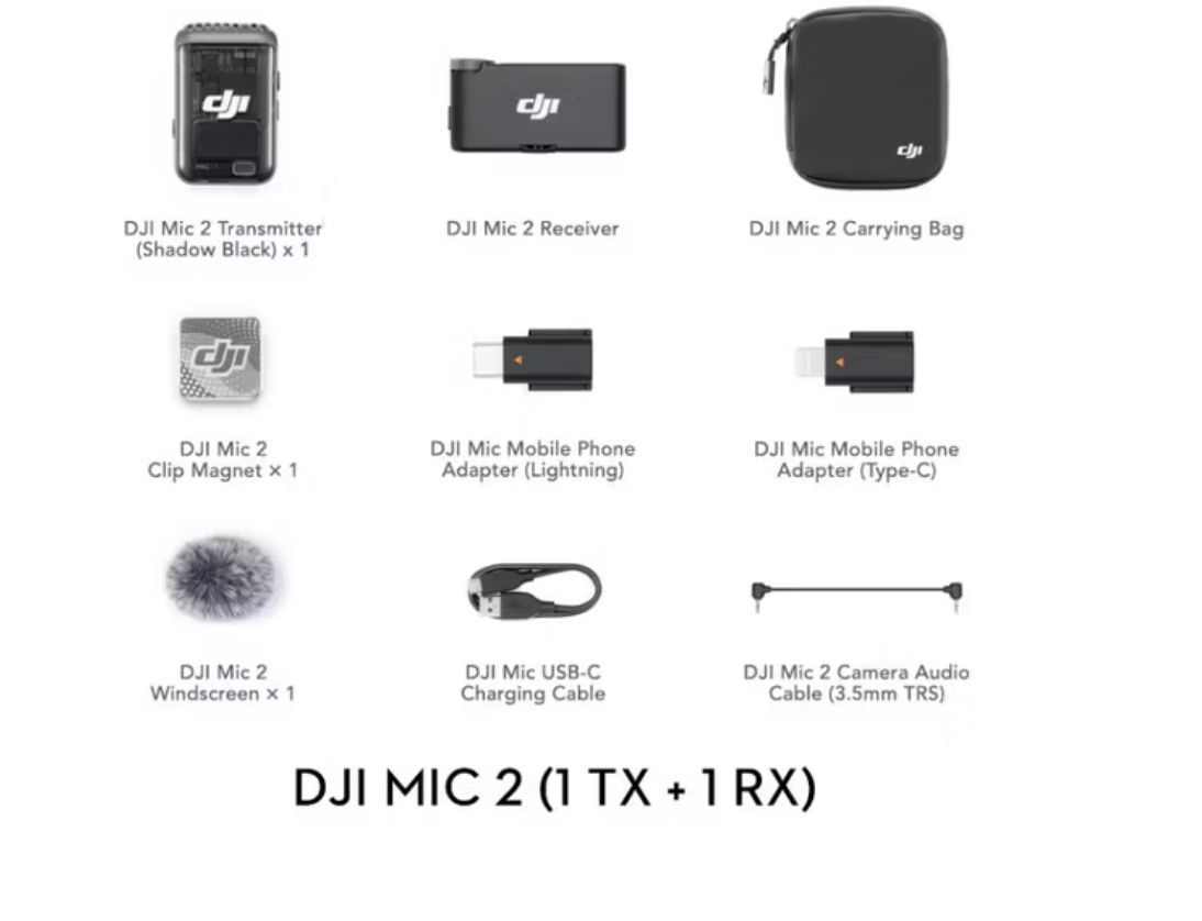 DJI Mic 2 (Mic 2 (1TX +1RX)