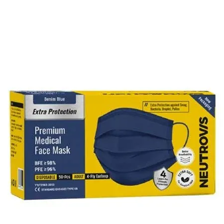 Neutrovis Medical Mask Full Series 71494 4ply Blue Y-HK-71494-KK