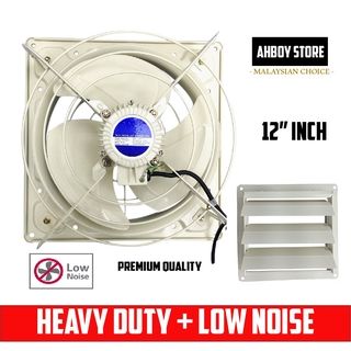 EXHAUST FAN WITH SHUTTER / PROPELLER WALL PLATE HEAVY DUTY Ventilation FA SERIES 50HZ METAL KIPAS (12 inch)