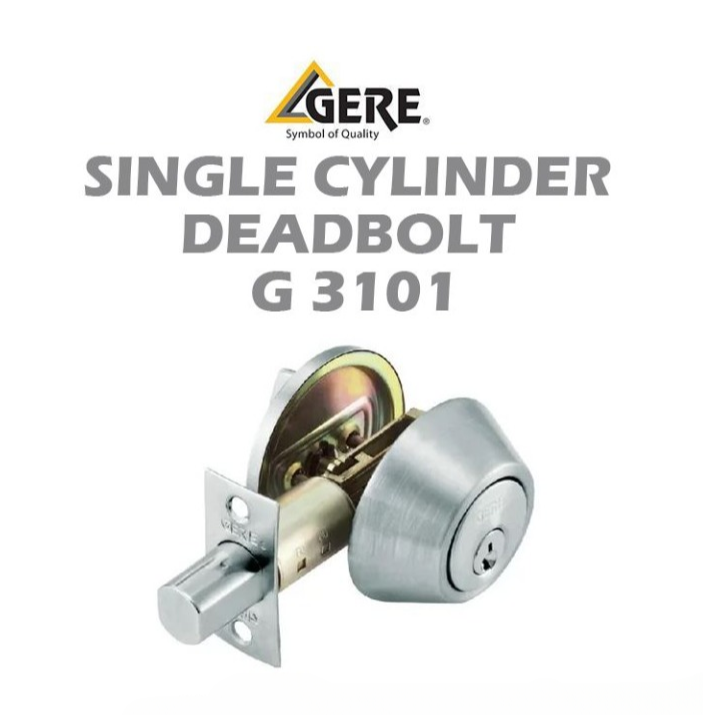 GERE SINGLE CYLINDER DEADBOLT G3101