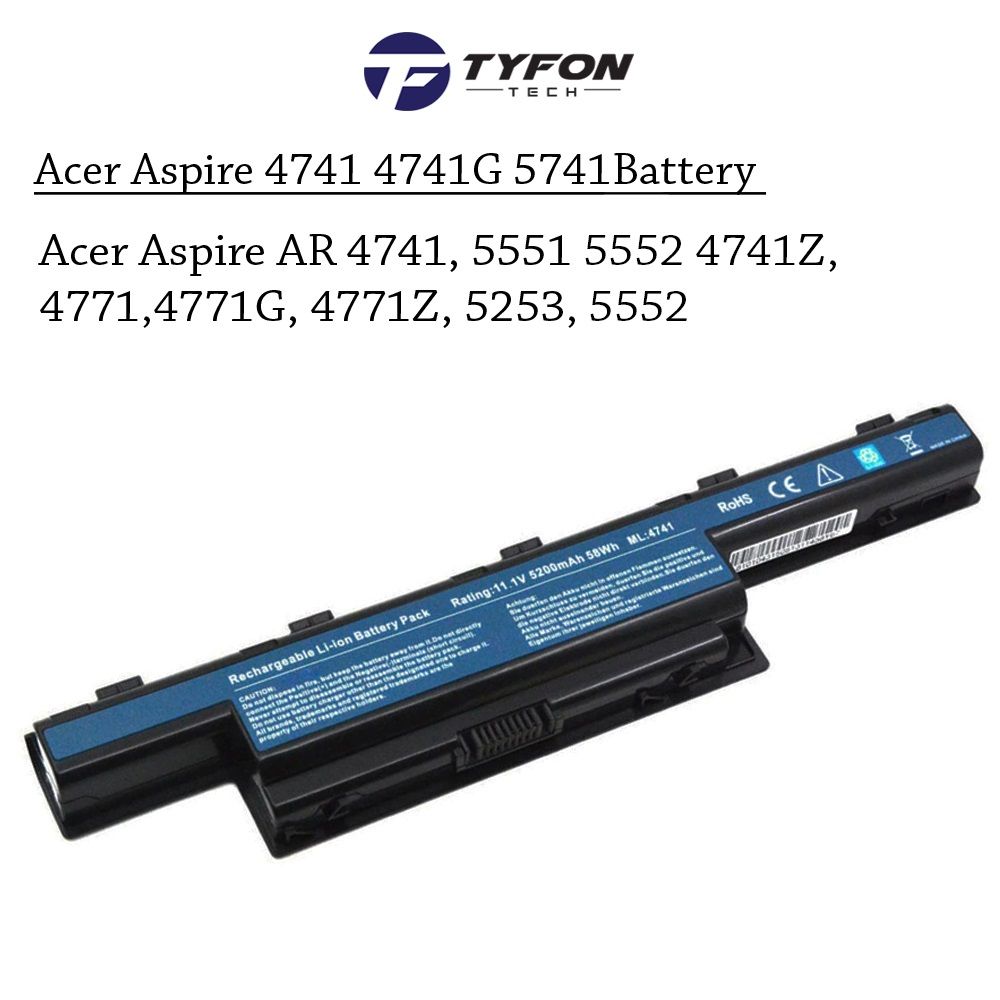 Acer Aspire 4741 4741G 5741 5551 5552 Compatible Laptop Battery AS10D61 31CR19/66-2