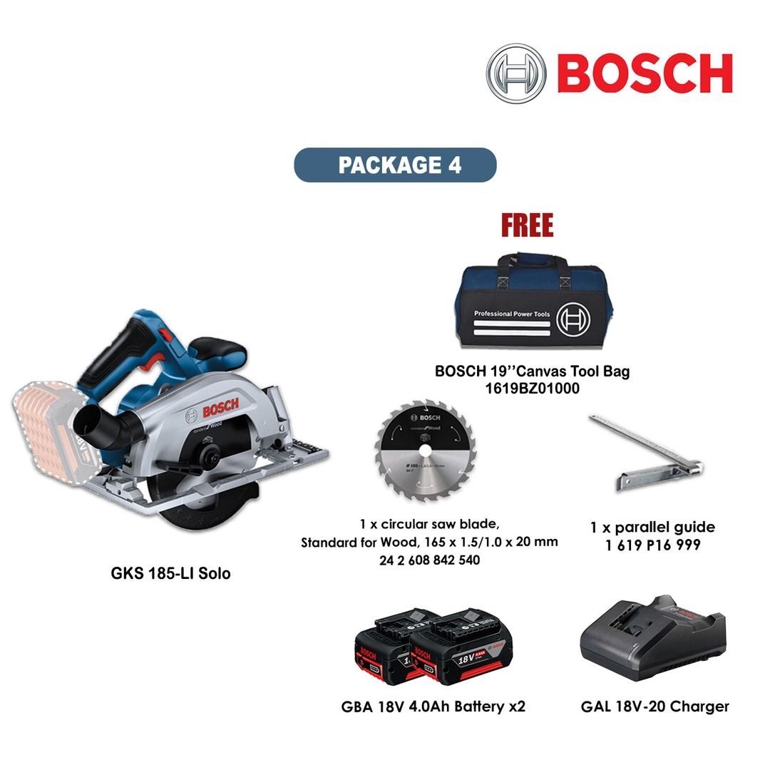 FRESH STOCK ! BOSCH GKS 185 Professional Cordless Circular Saw For Wood GKS185 06016C12L1 0 601 6C1 2L1