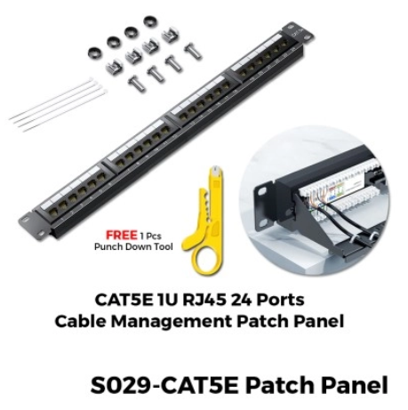 CAT5E CAT6 CAT6A CAT7 24/48 PORTS PATCH PANEL