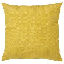 PROFETBLOMMA Cushion, yellow, 40x40 cm