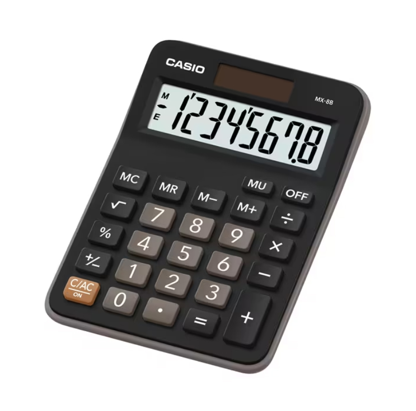 CASIO MX-8B DESKTOP CALCULATOR (8-DIGIT)