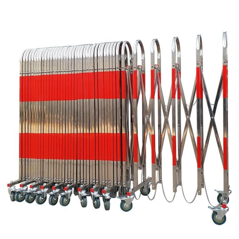 Stainless Steel Expandable Barrier with Wheel