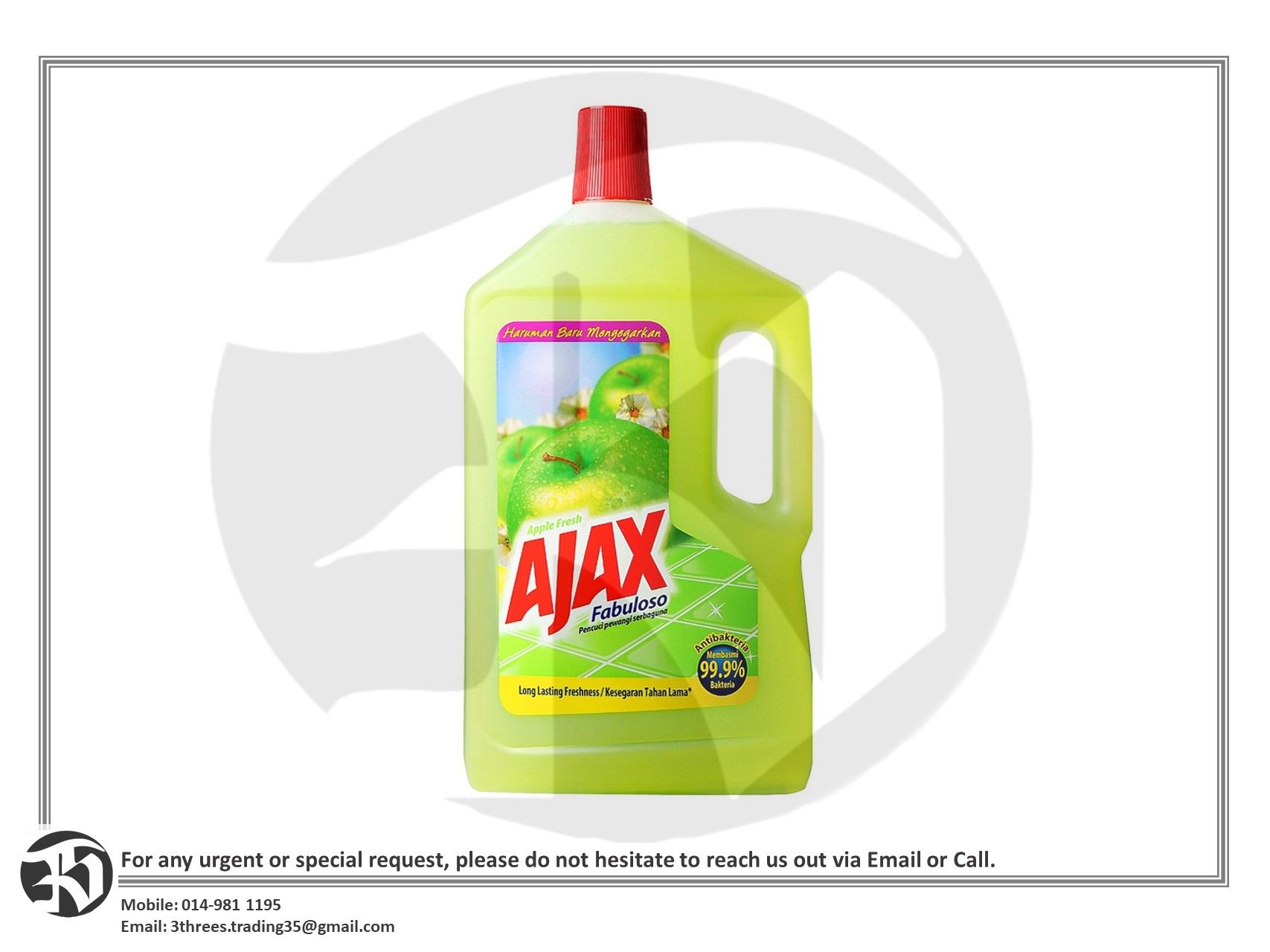 Ajax Fabuloso Multi Purpose Floor Cleaner Apple/Lavender 2L