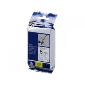 Brother TZe-FX221 Black on White (9mm) Flexible Identification Tapes