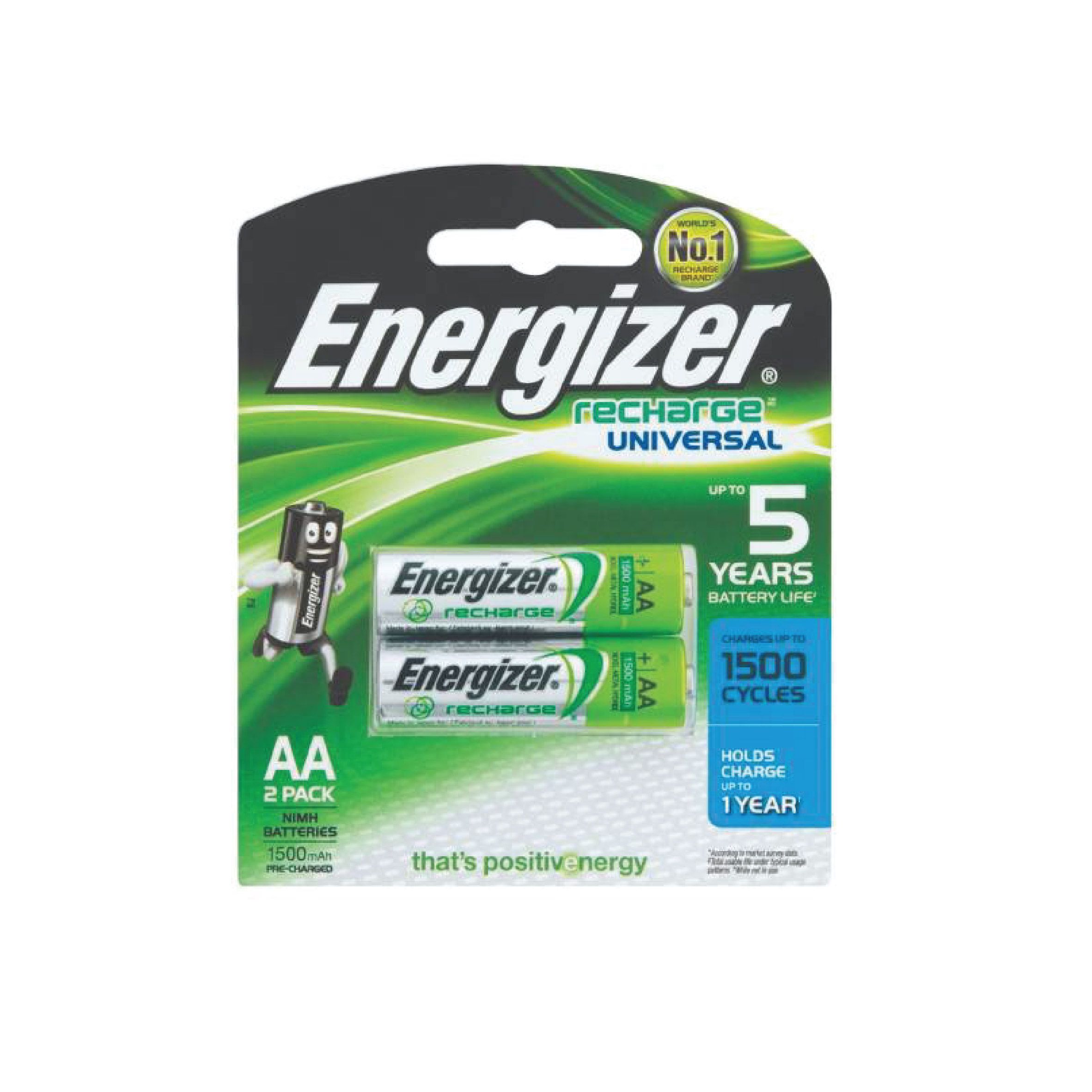 ENERGIZER Rechargeable Batteries AA ( 2 Pcs )
