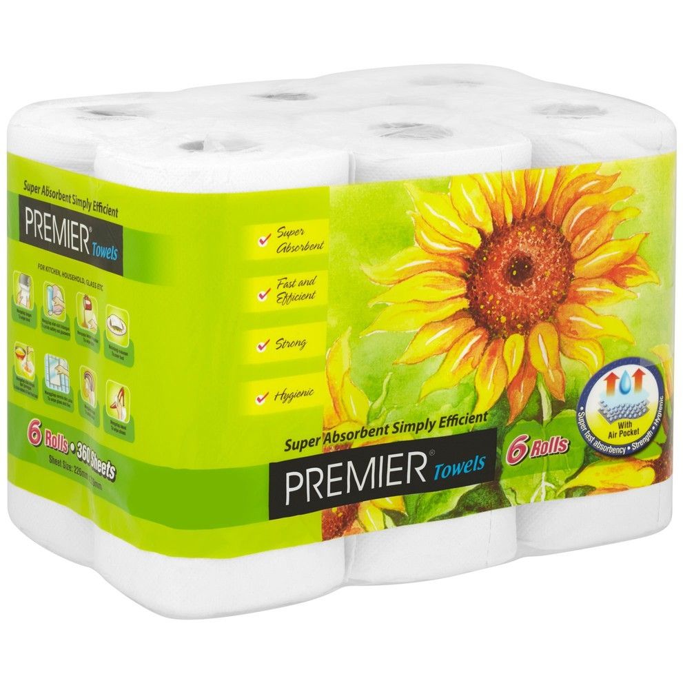 Premier Kitchen Towels (6 Rolls)