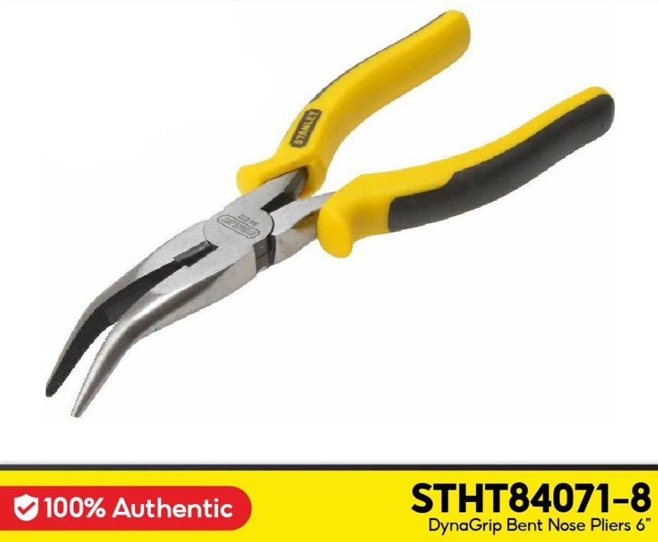 STANLEY DYNAGRIP BENT NOSE PLIERS (6"/150MM) STHT84071-8