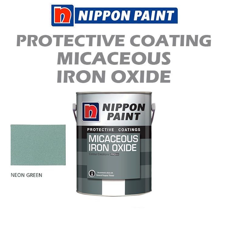 NIPPON HIGH PERFORMANCE PROTECTIVE COATING - MICACEOUS IRON OXIDE - NEON GREEN