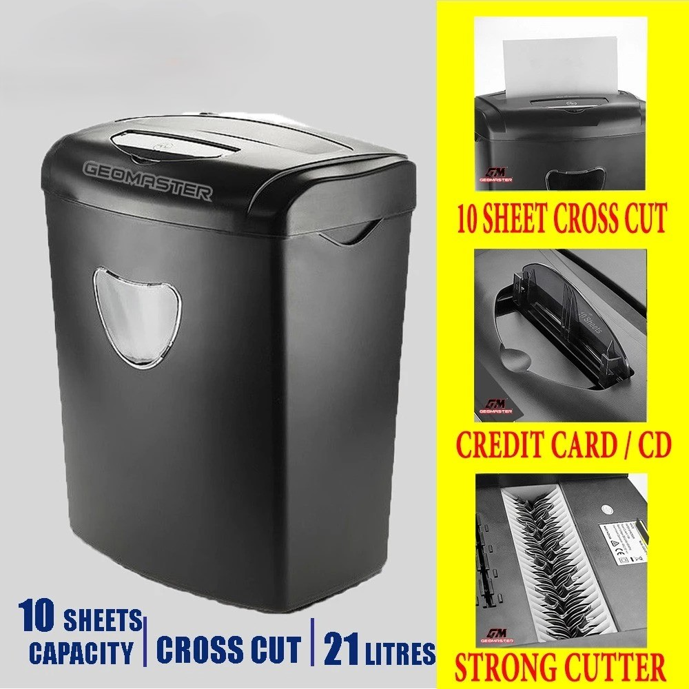 Paper Shredder Heavy Duty Shredder Machine 10 Sheets Professional Extra Havy Duty Paper Shredder
