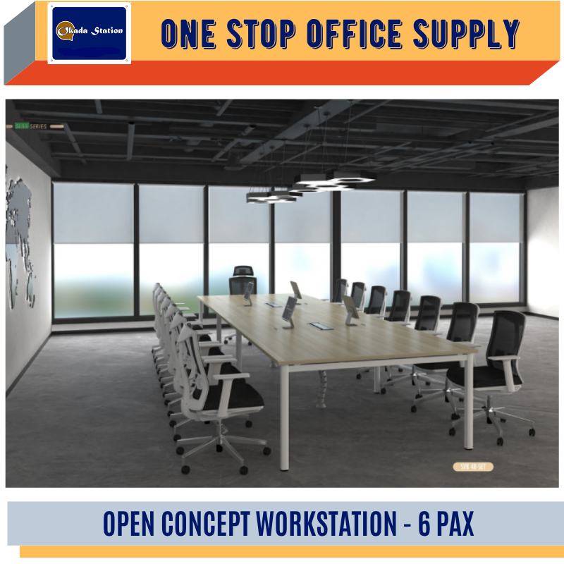 VS OPEN CONCEPT WORKSTATION - 6 PAX (SVB-36) / SL55 SERIES / WITHOUT CHAIR