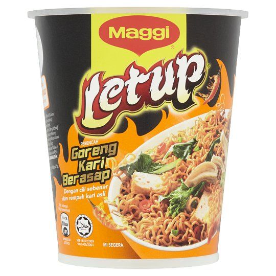 Maggi cup Letup perisa Goreng Kari Berasap