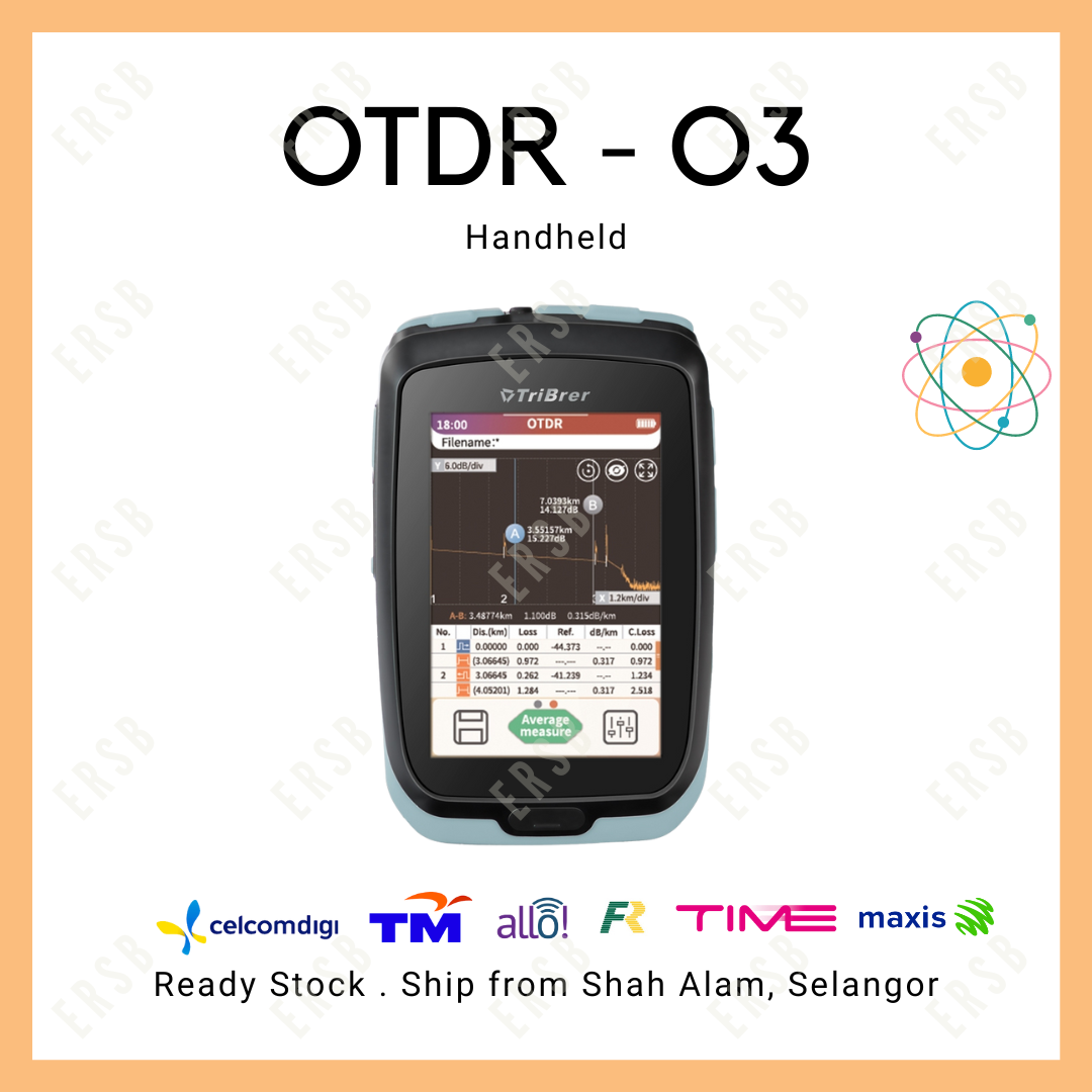 TriBrer 80KM 1550nm Mini OTDR O3 with 5 Functions: OTDR/OLS/OPM/VFL/LED, UPC/APC Connector
