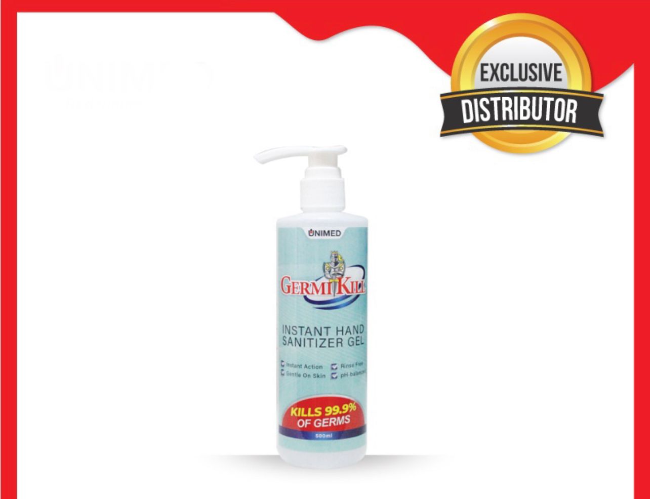 Germi Kill- Instant Hand Sanitizer Gel 500ml