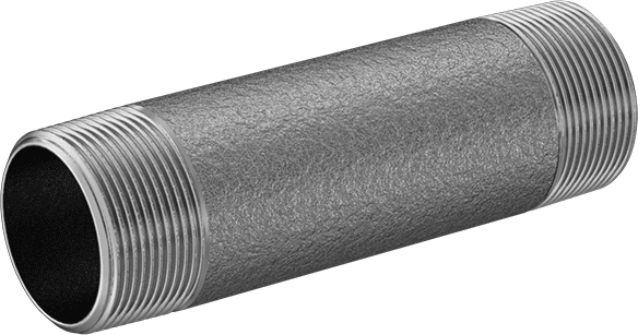 McMaster-Carr *McMaster-Carr 4548K268 Standard-Wall 316/316L Stainless Steel Pipe Nipple Threaded on Both Ends, 1-1/2 NPT, 6" Long