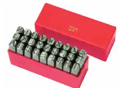 Temo 2mm Letter Hand Stamp Set (A - Z)