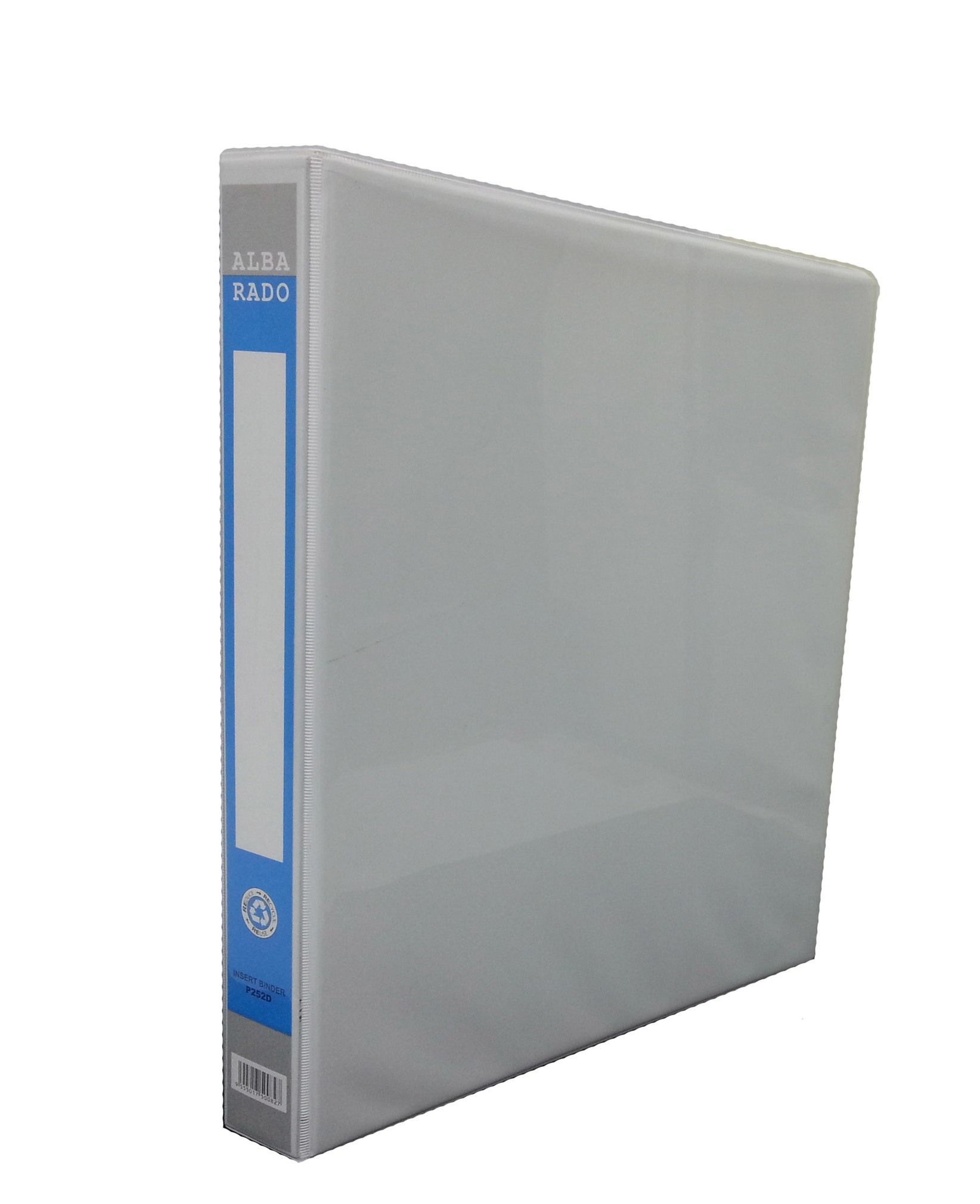 ALBA RADO 2D RING FILE PVC WHITE 25MM