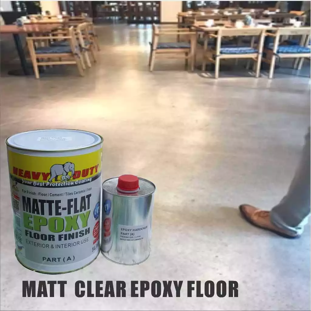 Epoxy Coating Clear Coat Matt Heavy Duty 1L / 5L