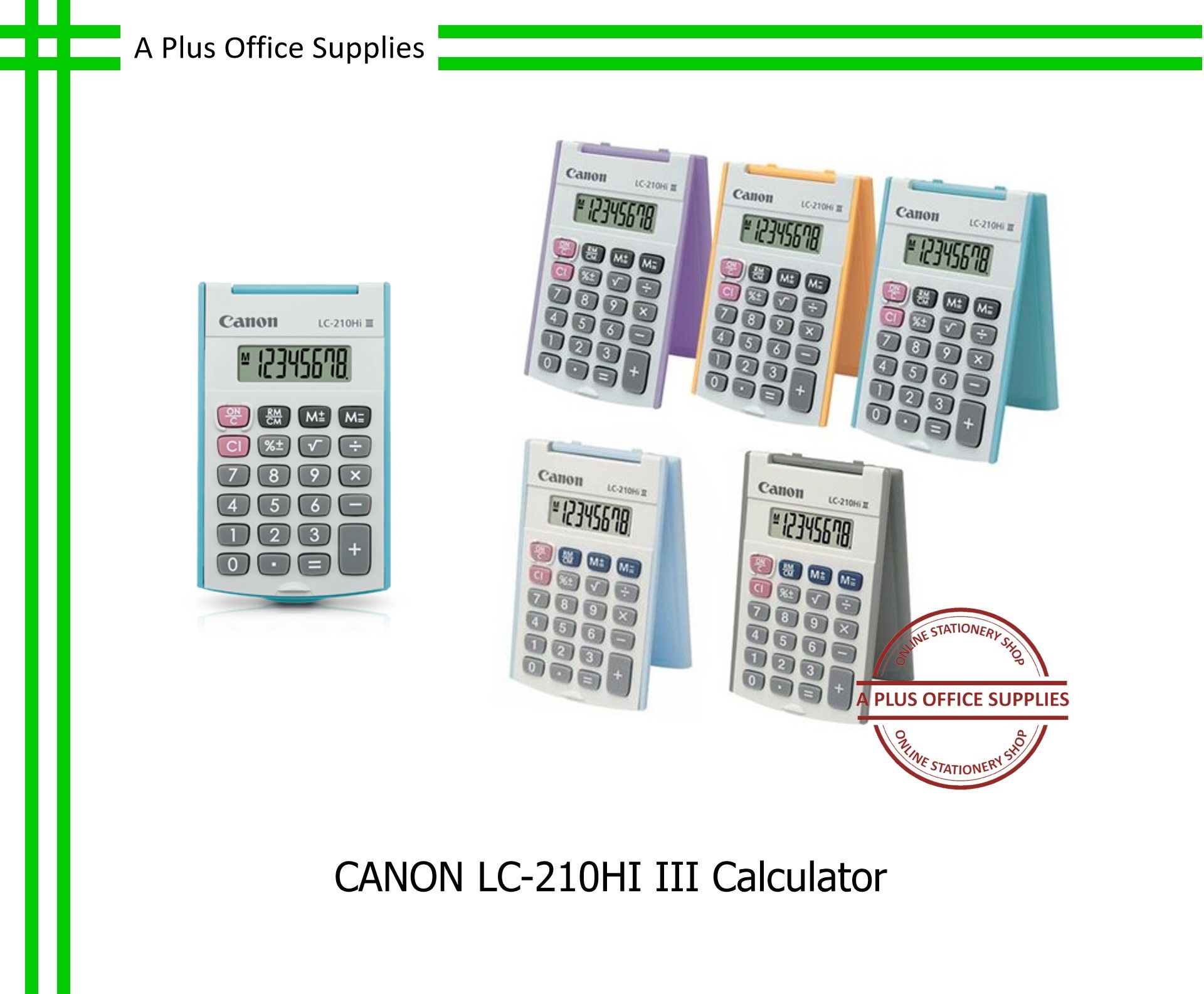 CANON LC-210HI III Calculator / Kalkulator 8 Digit