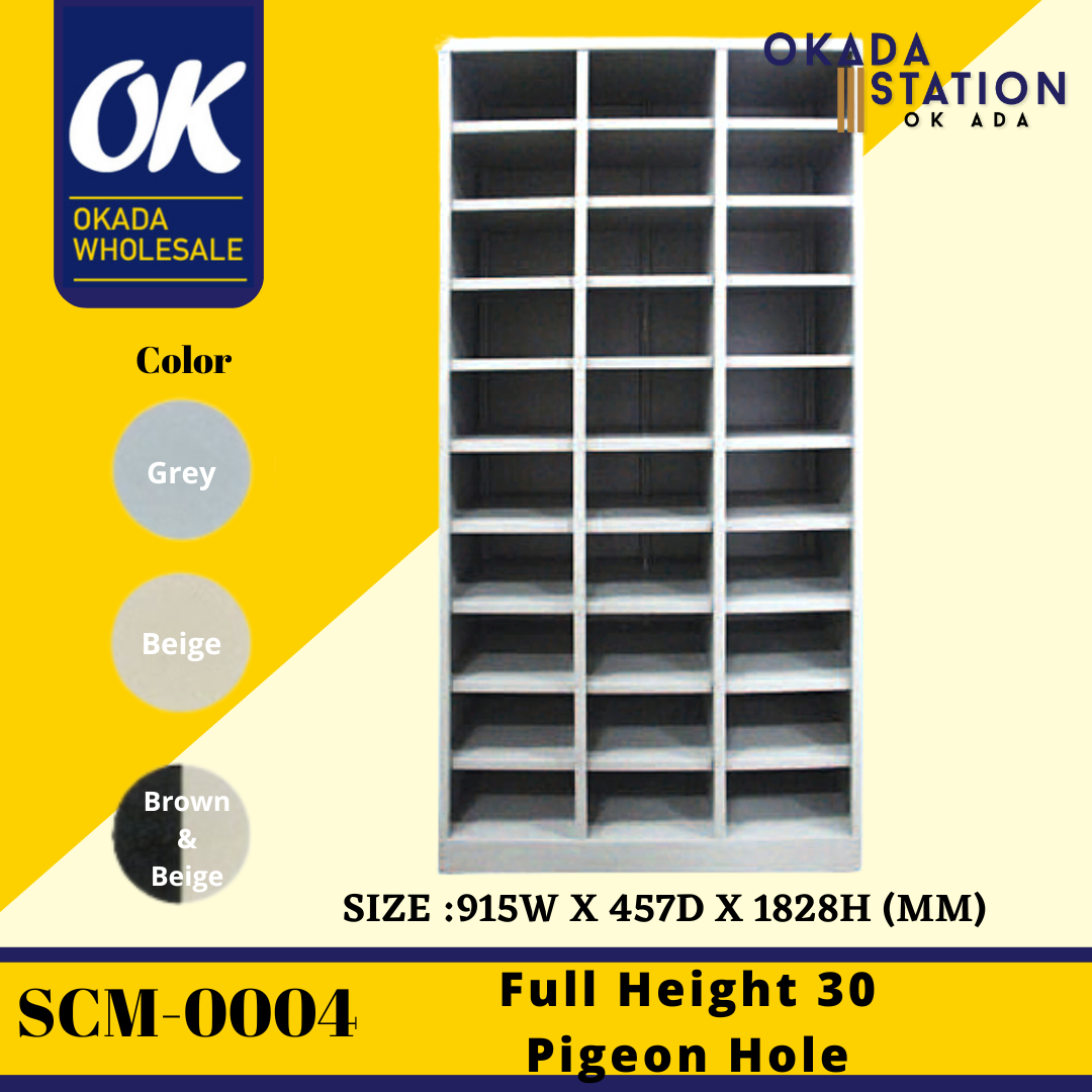 Full Height 30 Pigeon Hole Cabinet SCM-0004 Full Height 30 Pigeon Hole Cabinet / Full Height Cabinet / Cabinet / 30 Pigeon Hole Drawer / Pigeon Hole Cabinet / Metal Cabinet / Steel Pigeon Hole / Full Height
