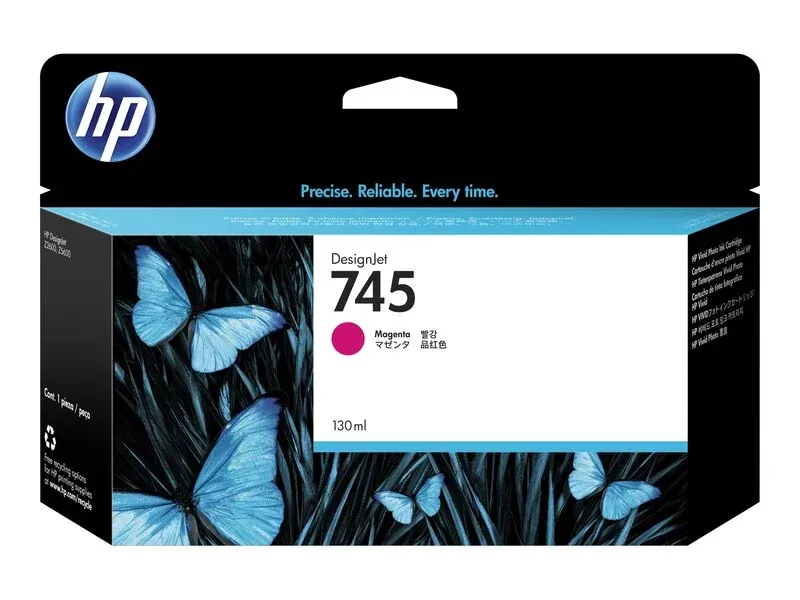 Genuine Malaysia HP Warranty - HP 745 Magenta 130ml Ink Cartridge