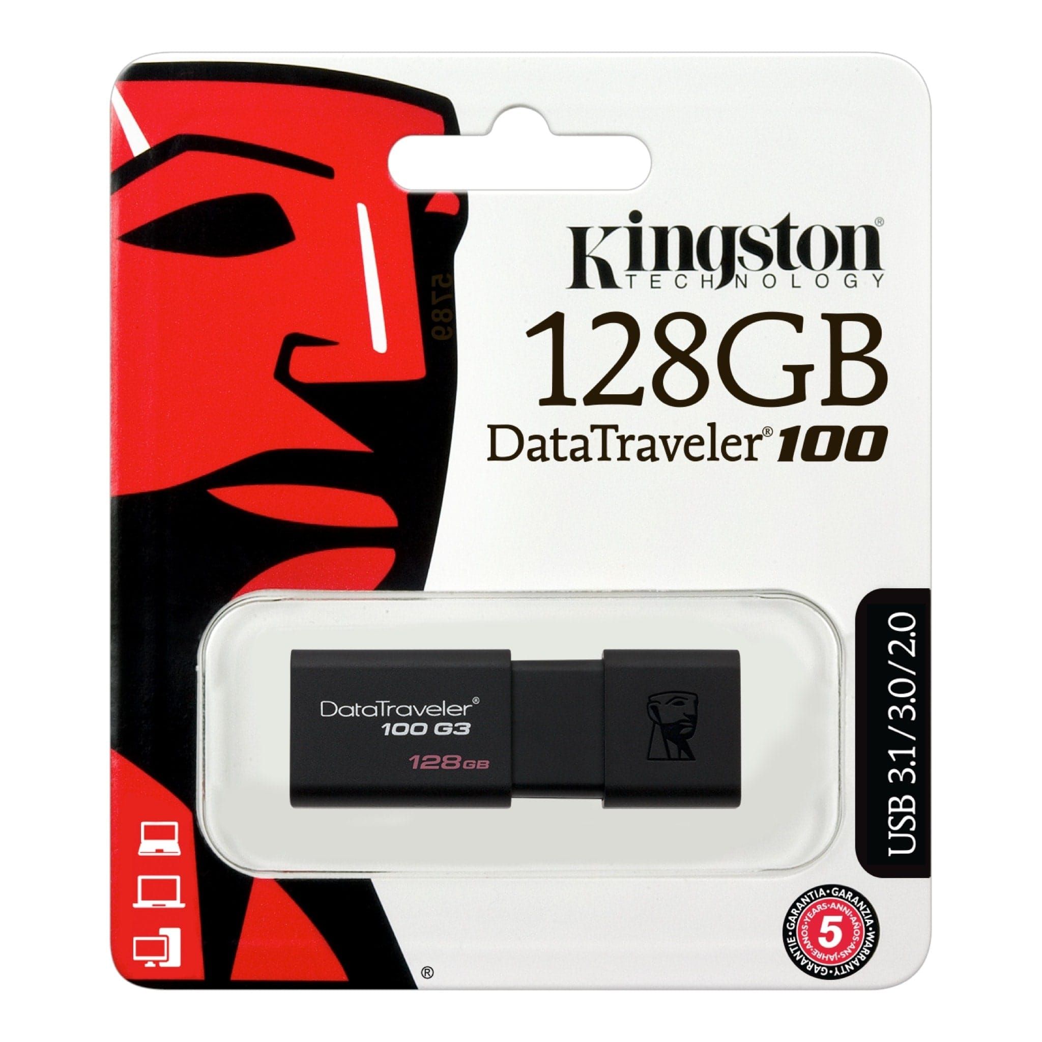 Kingston DT100 G3 USB 3.0 Flash Drive 128GB