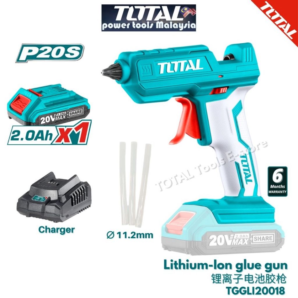 TOTAL TGGLI20018 LI-ION GLUE GUN