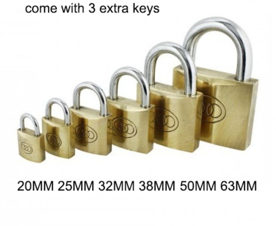 Tri circle Tri-Circle heavy-Duty Brass Padlock 20,25,32,38,50,63mm